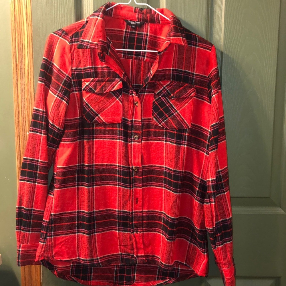 Plaid Flannel Shirt Size Medium NWOT